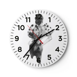 Horloge murale - Pendule murale - Elle est passée juste à côté - 30x30 cm