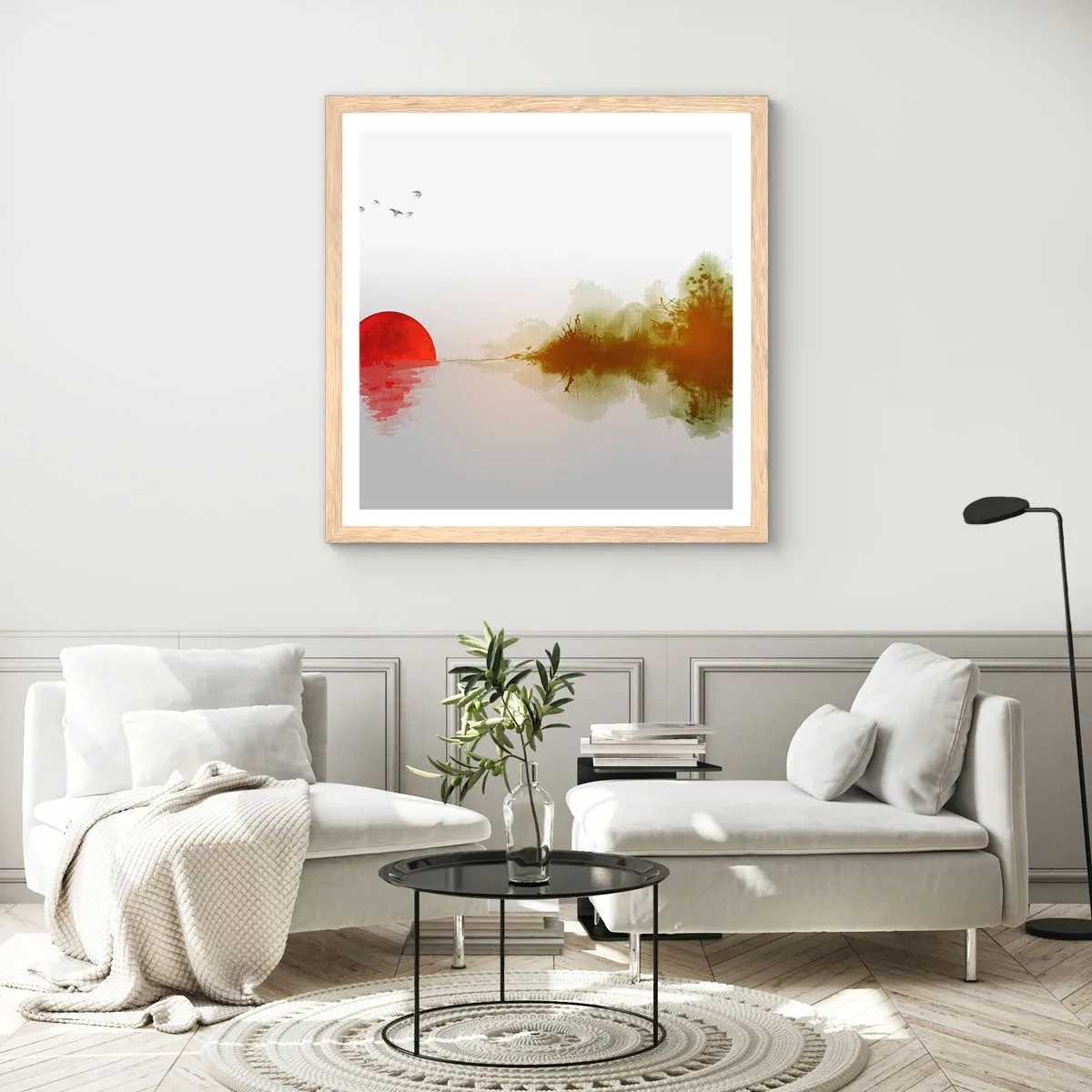 Affiche dans un chêne clair - Poster - Une promesse de paix - 30x30 cm