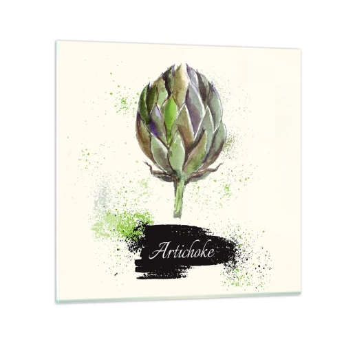 Impression sur verre - Image sur verre - Vive les légumes! - 40x40 cm