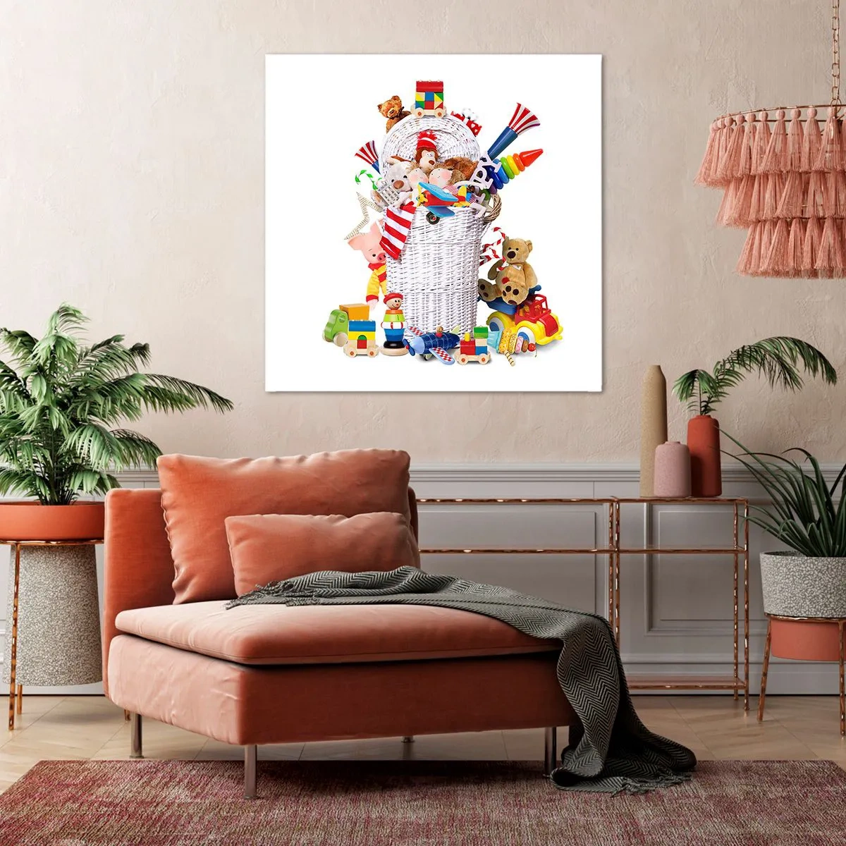 Impression sur toile - Image sur toile - Trésors des tout-petits - 40x40 cm