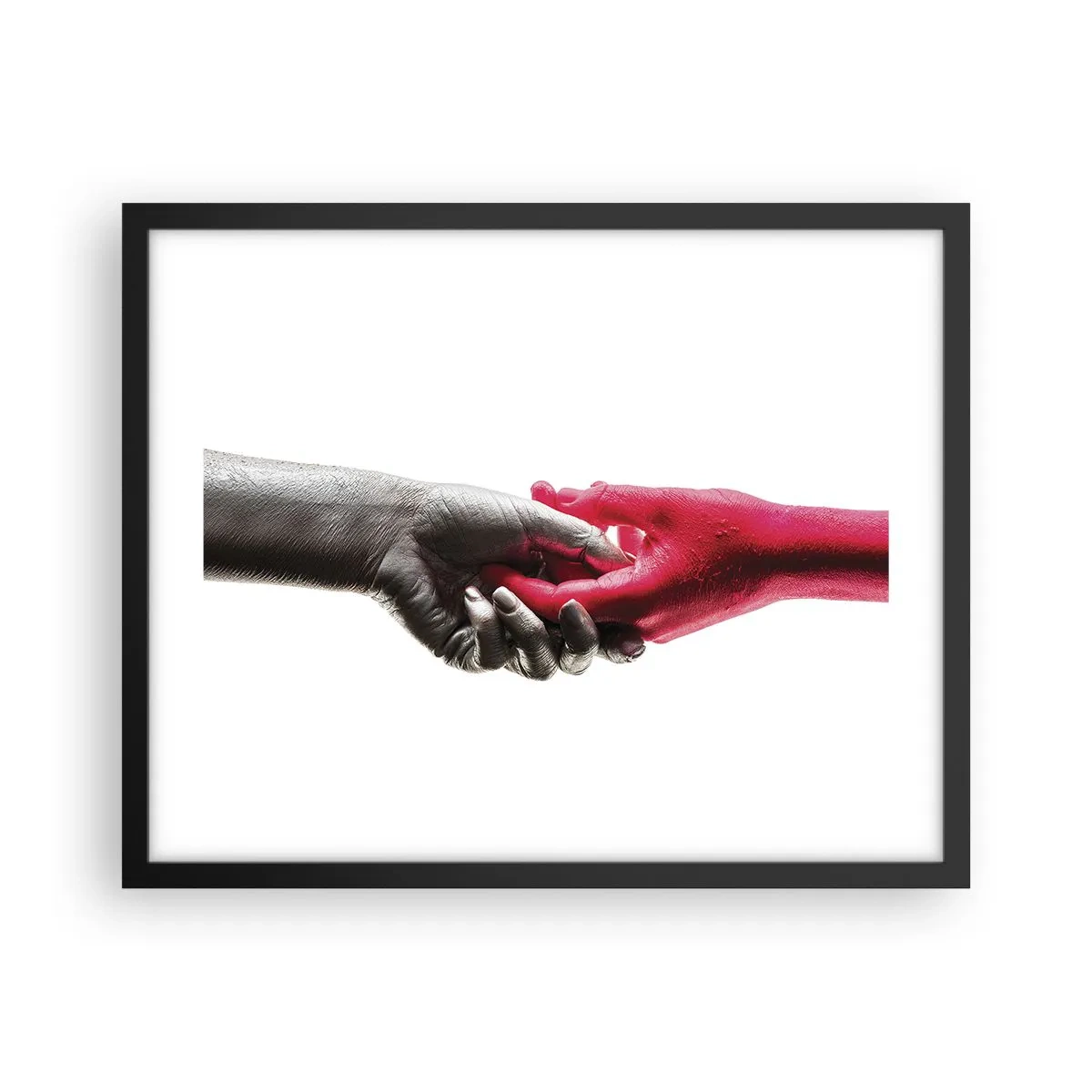 Affiche dans un cadre noir - Poster - Ensemble, bien que différents - 50x40 cm