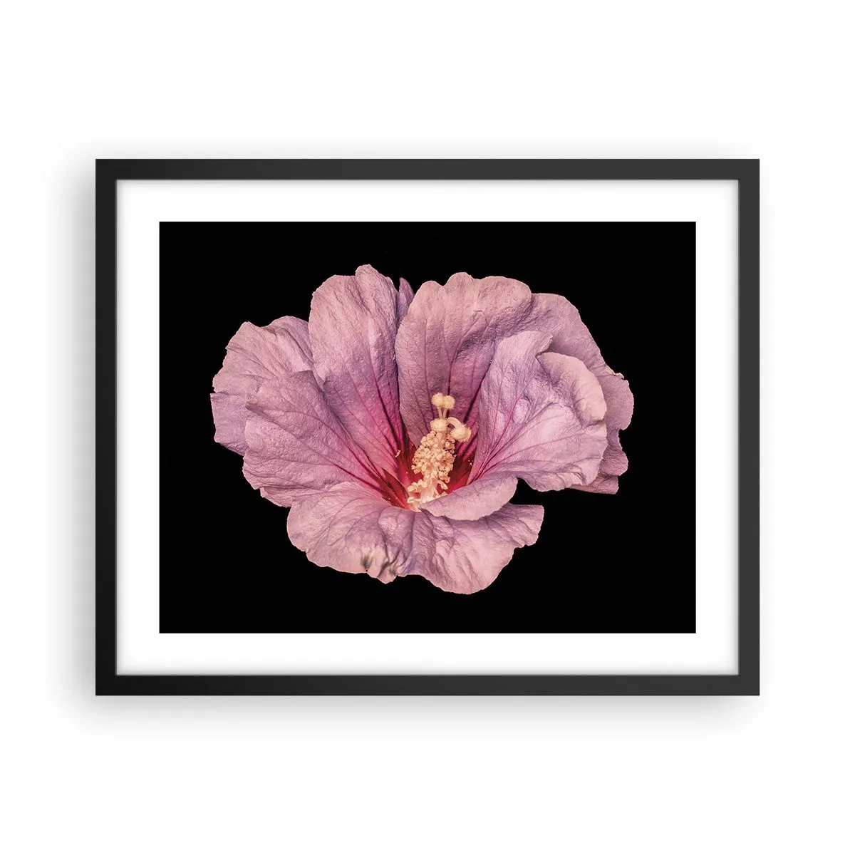 Affiche dans un cadre noir - Poster - Directement au coeur - 50x40 cm