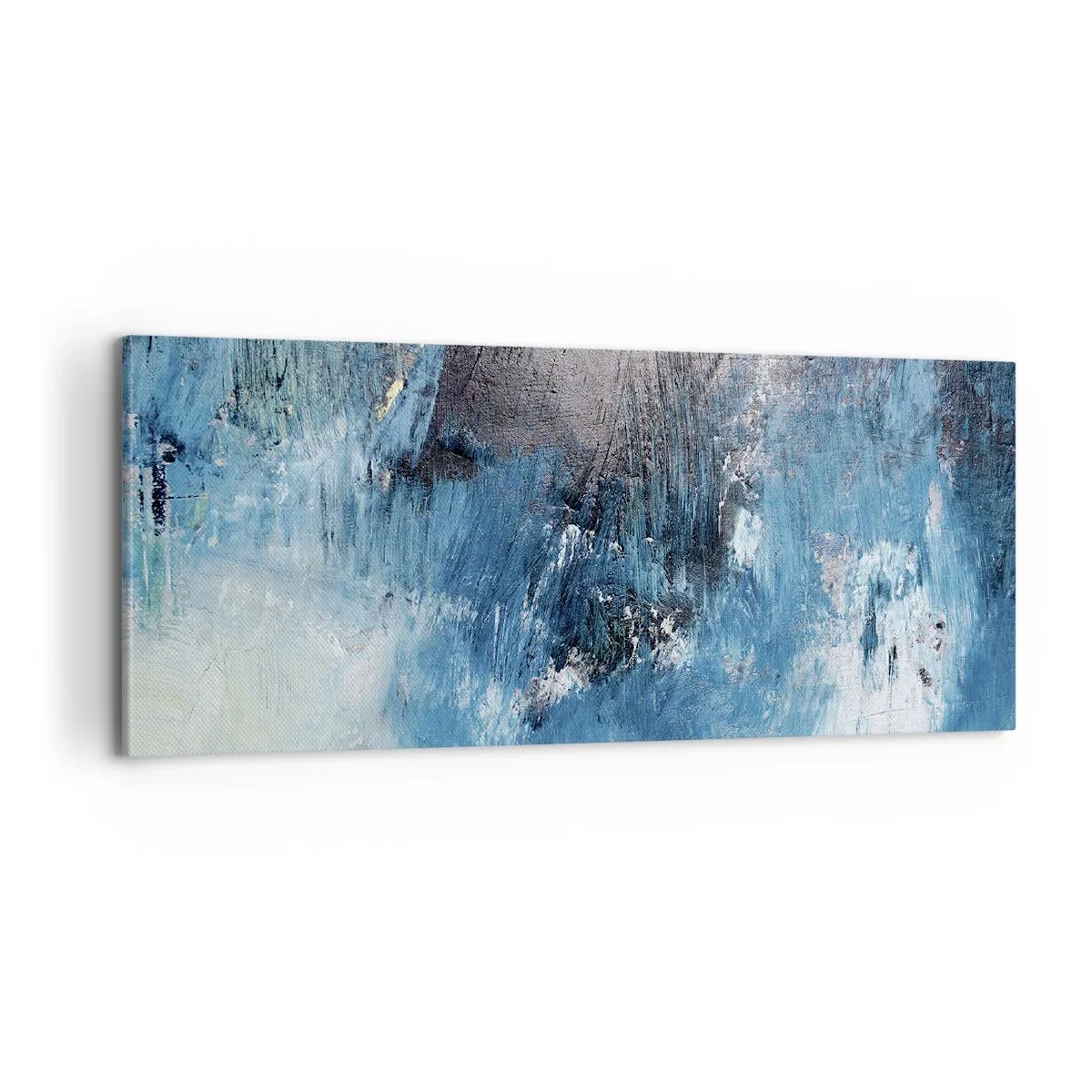 Impression sur toile - Image sur toile - Rhapsodie en bleu - 100x40 cm