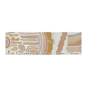 Échantillon de Papier Peint Premium Canvas - Coupes transversales colorées - Pastel, Bohème, Minimaliste - 100x30 cm