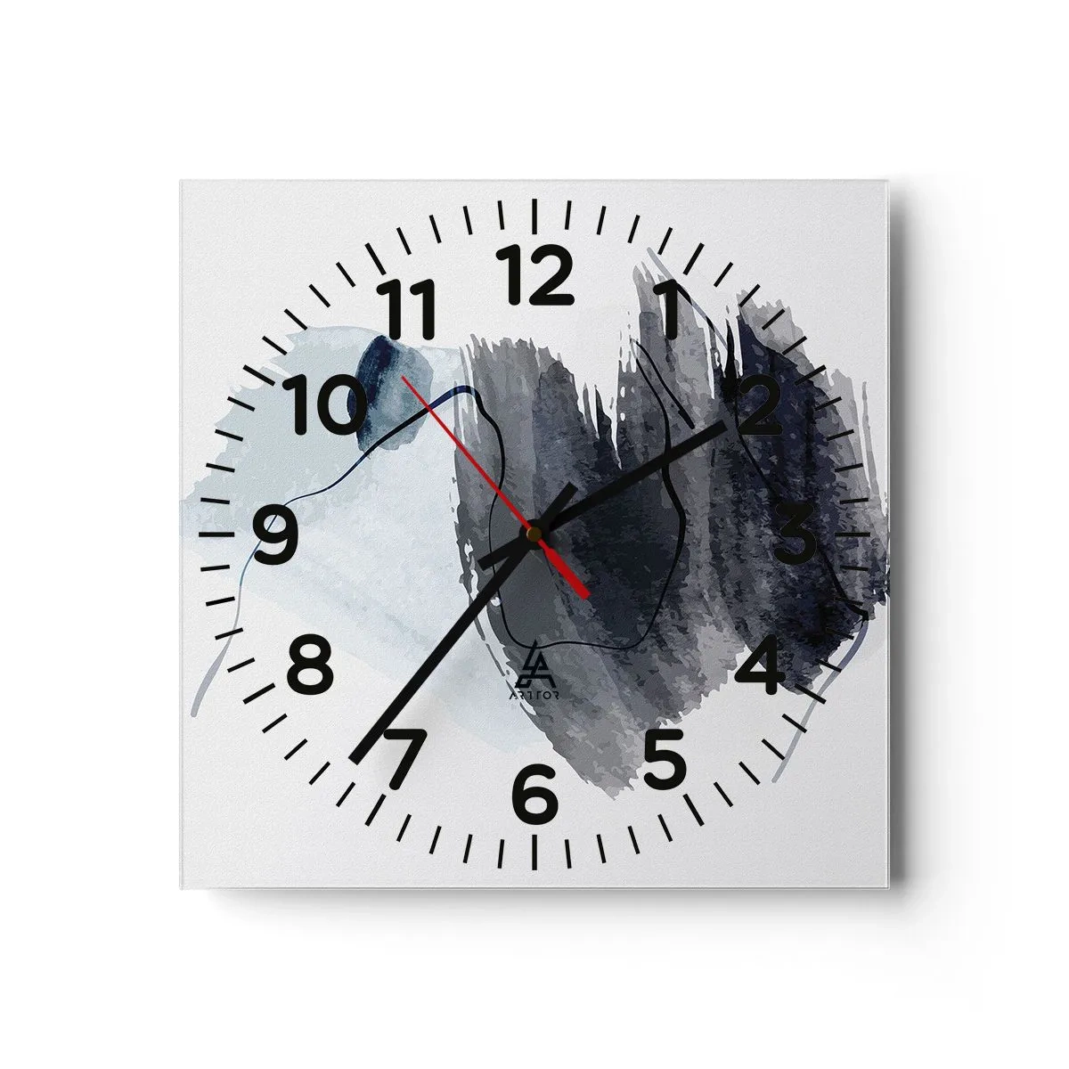 Horloge murale - Pendule murale - Intensité et mouvement - 30x30 cm