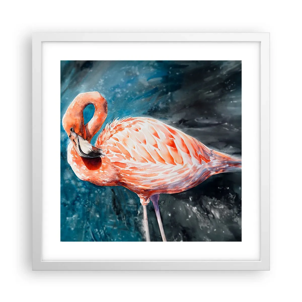 Affiche dans un cadre blanc - Poster - Décoratif par nature - 40x40 cm