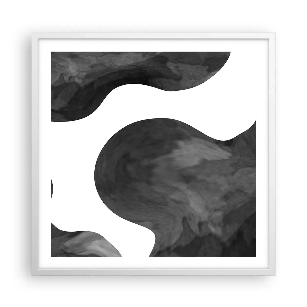 Affiche dans un cadre blanc - Poster - La route du lait - 60x60 cm