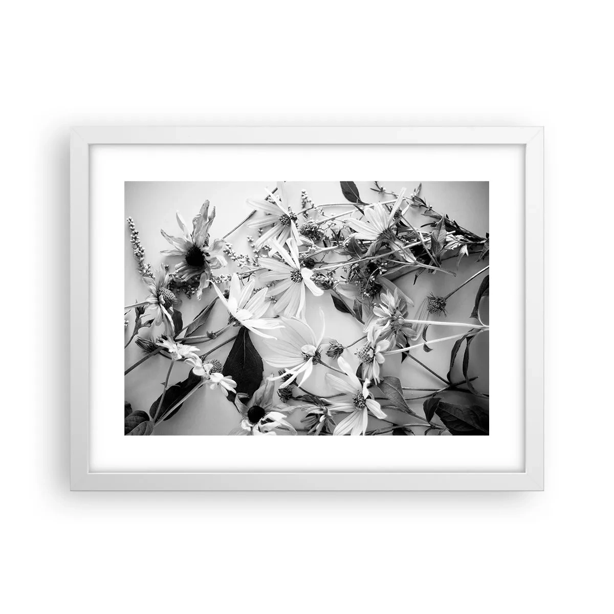Affiche dans un cadre blanc - Poster - Non-un bouquet de fleurs - 40x30 cm