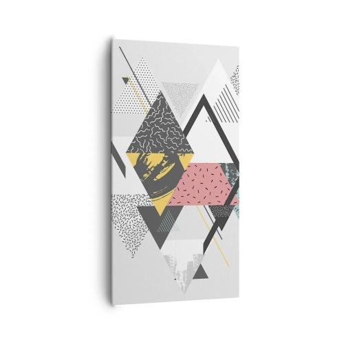 Impression sur toile - Image sur toile - Variation sur triangle et losange - 65x120 cm