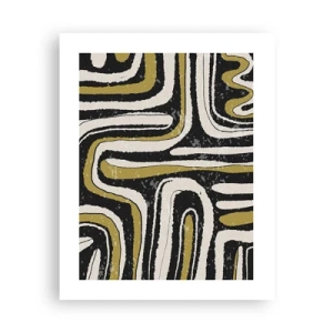 Affiche - Poster - Composition : routes et ruelles - 40x50 cm