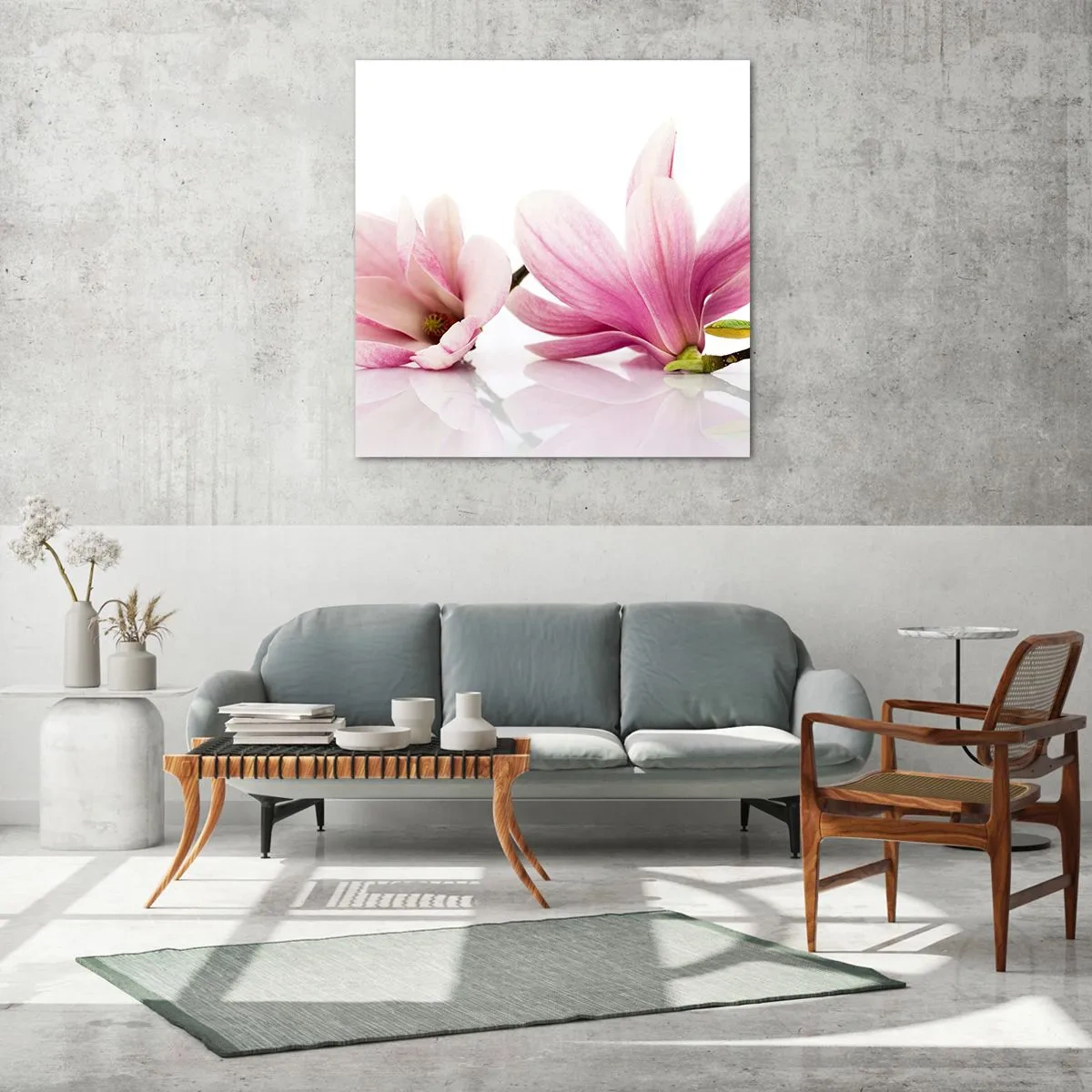 Impression sur verre - Image sur verre - Délicat comme une brise de printemps - 70x70 cm