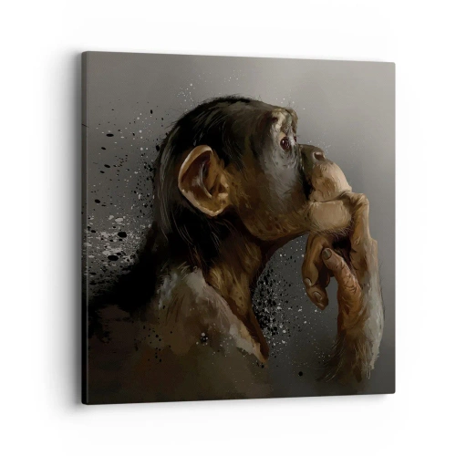 Impression sur toile - Image sur toile - Certainement un penseur - 40x40 cm