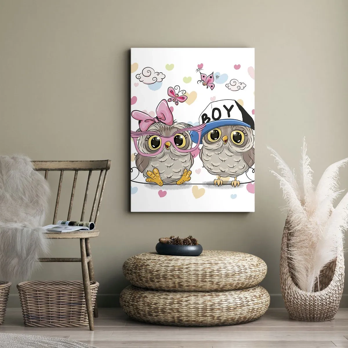Impression sur toile - Image sur toile - On s'aime! - 55x100 cm