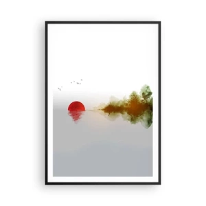 Affiche dans un cadre noir - Poster - Une promesse de paix - 70x100 cm