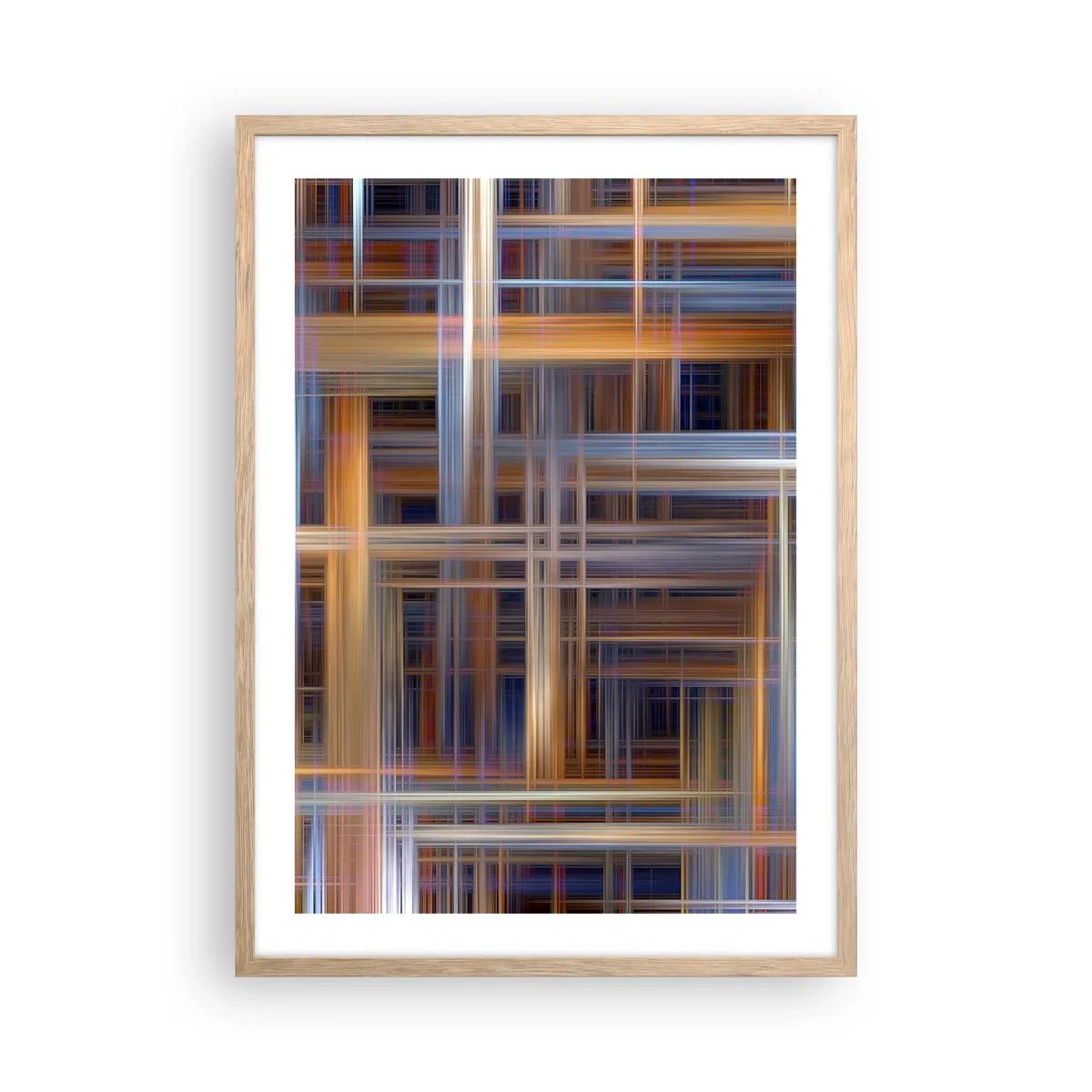 Affiche dans un chêne clair - Poster - Tissé de lumière - 50x70 cm