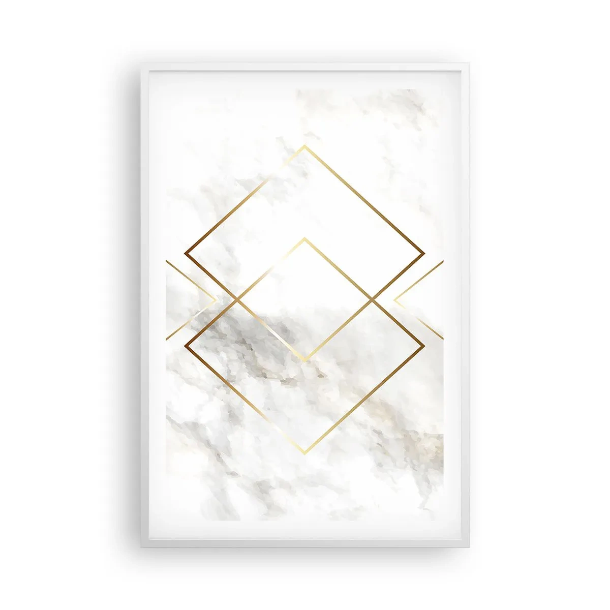 Affiche dans un cadre blanc - Poster - Vue à l'infini - 61x91 cm