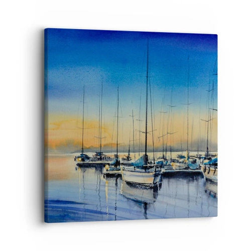 Impression sur toile - Image sur toile - Fin d'une belle journée - 30x30 cm