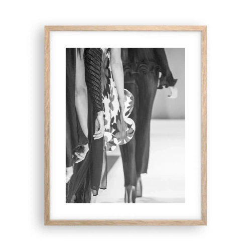 Affiche dans un chêne clair - Poster - Un défilé stylé - 40x50 cm