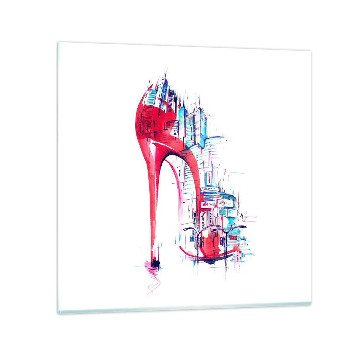 Impression sur verre - Image sur verre - L'élégance des grandes villes - 40x40 cm