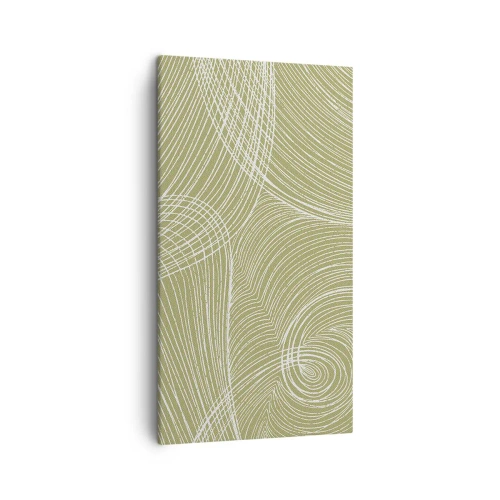 Impression sur toile - Image sur toile - Abstraction complexe de blanc - 45x80 cm