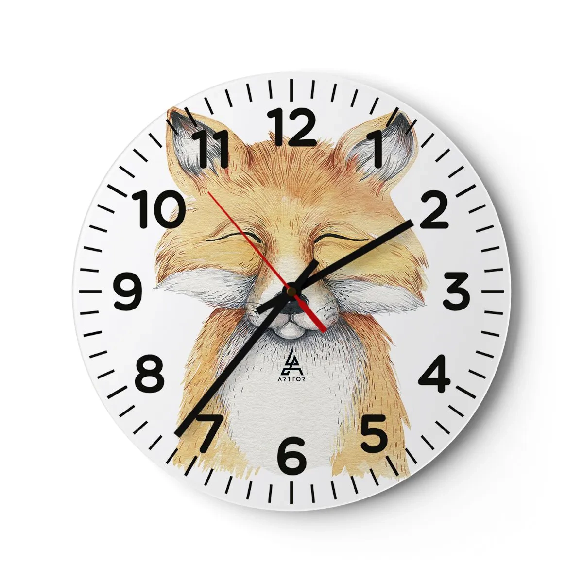 Horloge murale - Pendule murale - Humeurs de renard - 40x40 cm