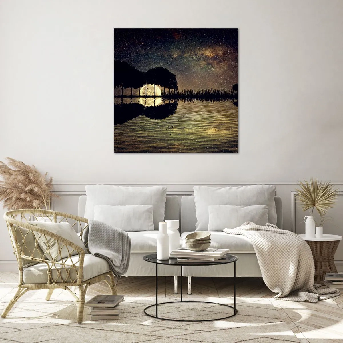 Impression sur verre - Image sur verre - Nuit au bout du monde - 40x40 cm