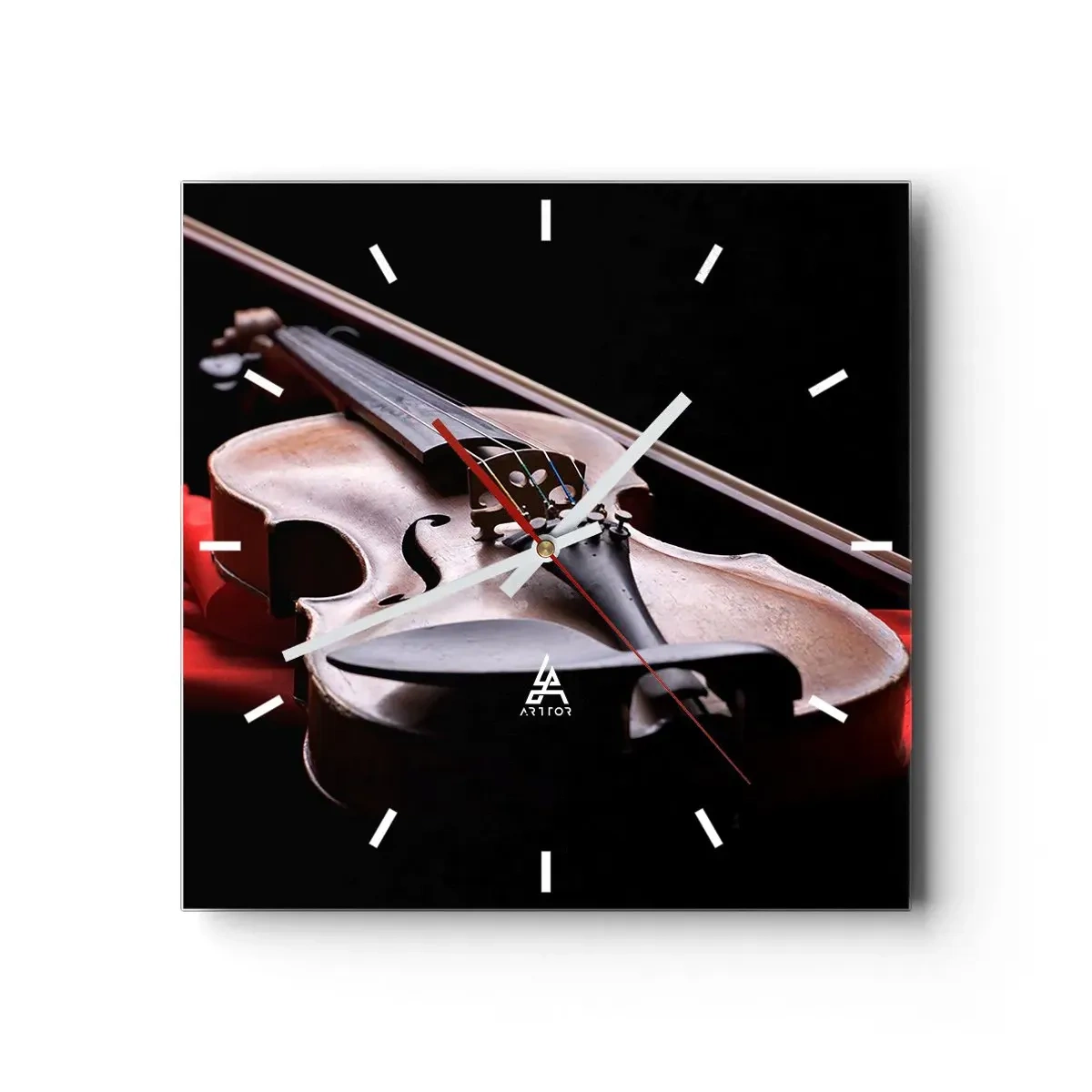 Horloge murale - Pendule murale - Musique des sentiments - 40x40 cm