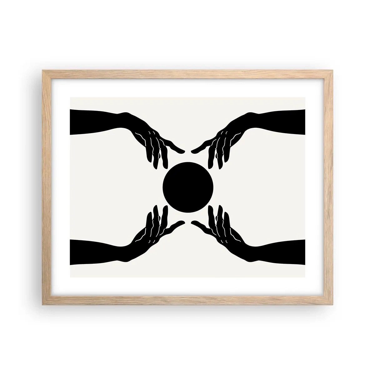 Affiche dans un chêne clair - Poster - Signe secret - 50x40 cm