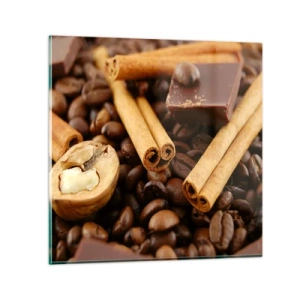 Impression sur verre - Image sur verre - Concert d'aromates - 50x50 cm