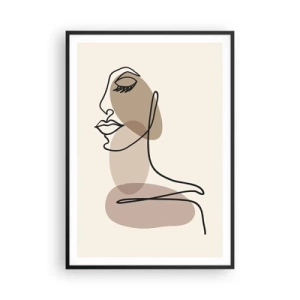 Affiche dans un cadre noir - Poster - Une certaine ligne de beauté - 70x100 cm