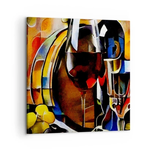 Impression sur toile - Image sur toile - Et le monde prend des couleurs - 60x60 cm