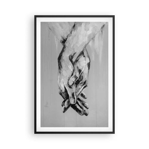 Affiche dans un cadre noir - Poster - Début... - 61x91 cm
