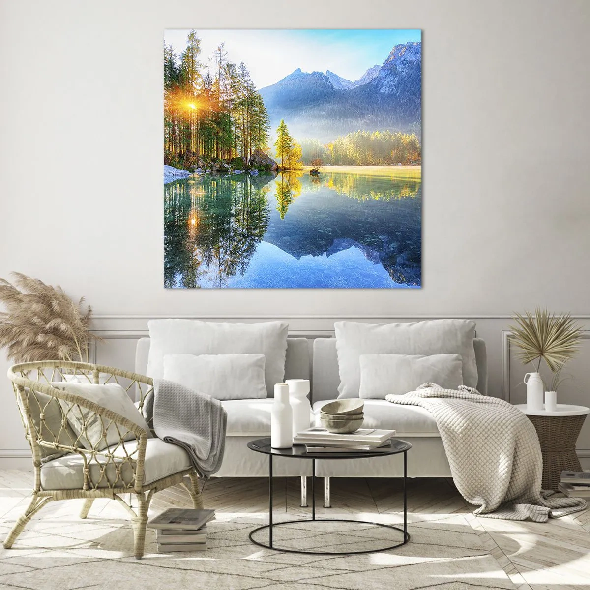 Impression sur verre - Image sur verre - Majesté et douceur - 40x40 cm