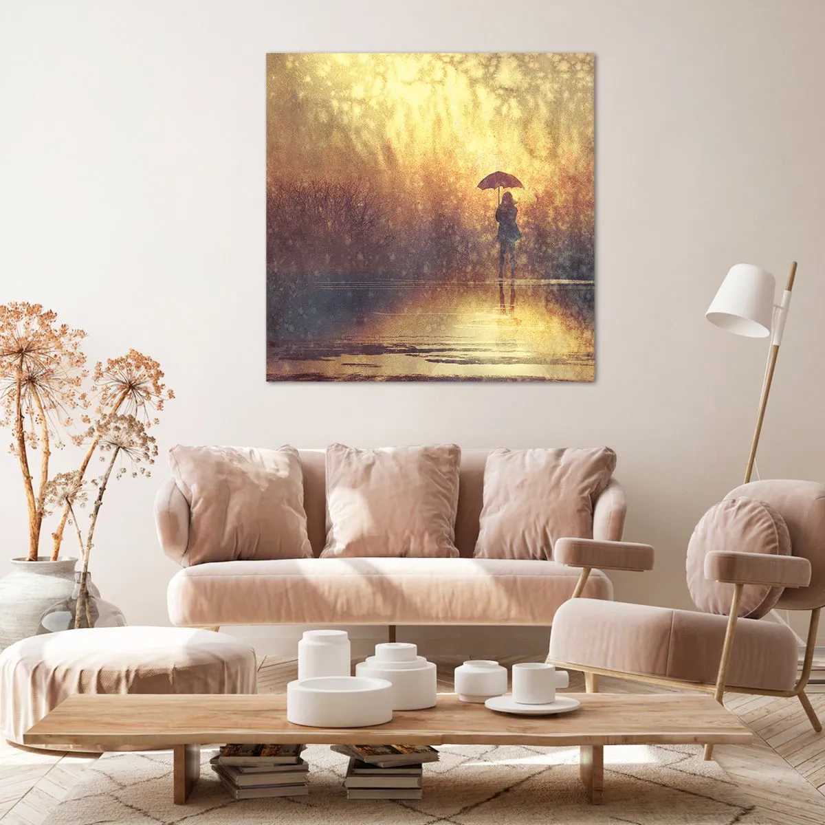 Impression sur toile - Image sur toile - Je sens que quelqu'un me regarde - 50x50 cm