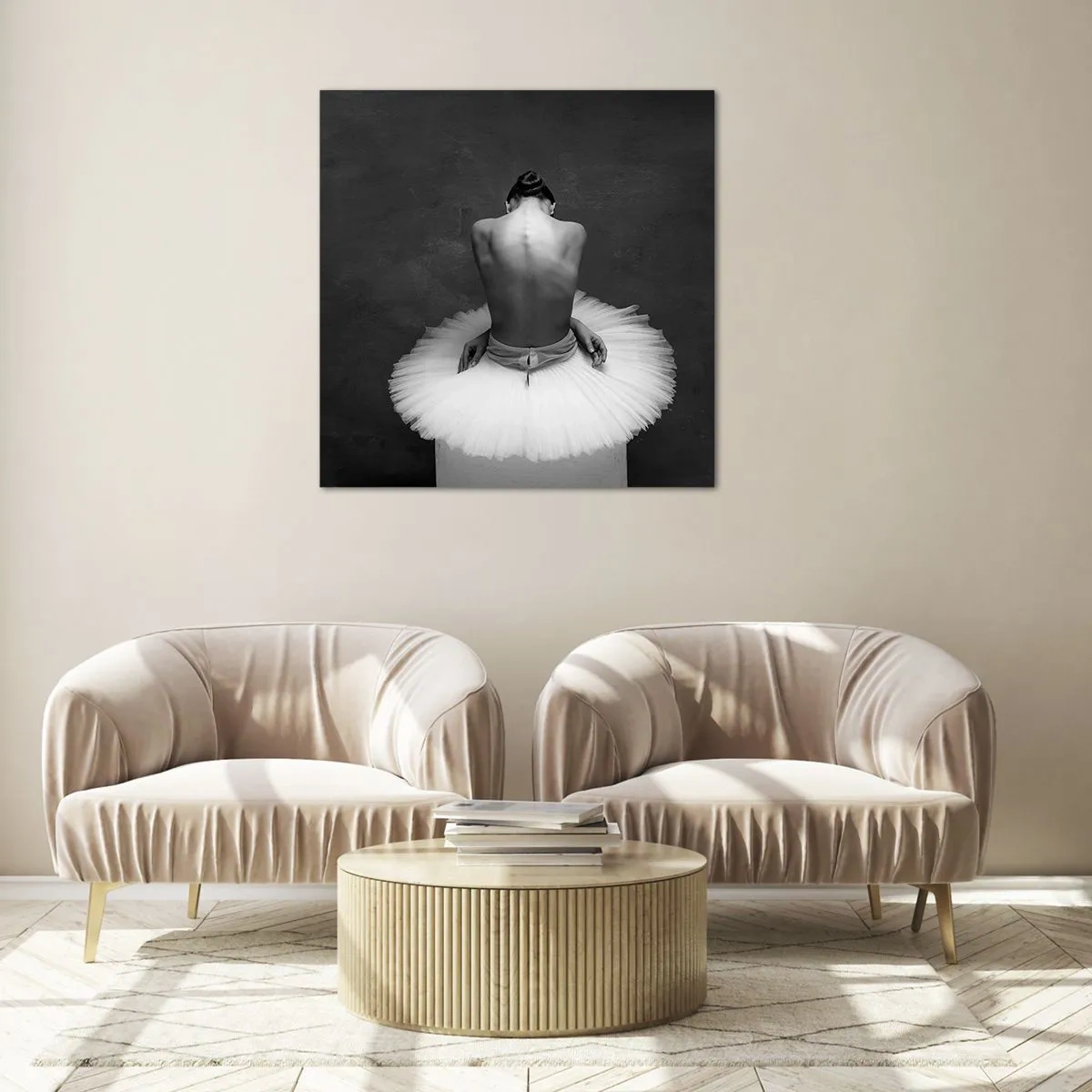 Impression sur verre - Image sur verre - C'est justement en train de fleurir - 50x50 cm