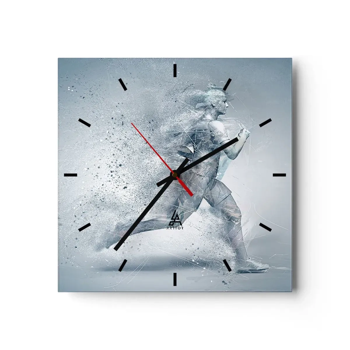 Horloge murale - Pendule murale - Une énergie cristalline - 40x40 cm