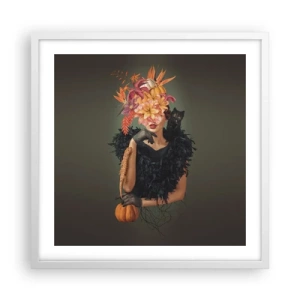 Affiche dans un cadre blanc - Poster - Sort de sorcière - 50x50 cm