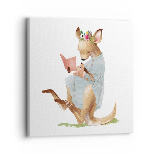 Impression sur toile - Image sur toile - Lis-moi maman - 30x30 cm