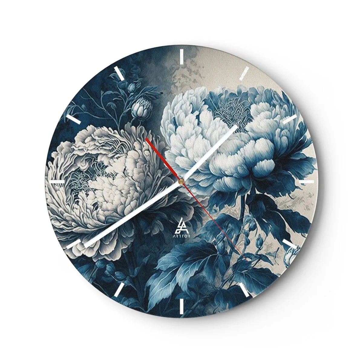 Horloge murale - Pendule murale - Paire assortie - 40x40 cm