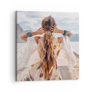 Impression sur toile - Image sur toile - En route vers le bonheur - 70x70 cm