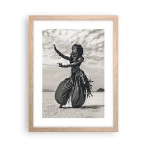 Affiche dans un chêne clair - Poster - Danse des îles du sud - 30x40 cm