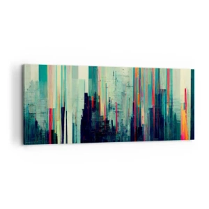 Impression sur toile - Image sur toile - Ville futuriste - 100x40 cm