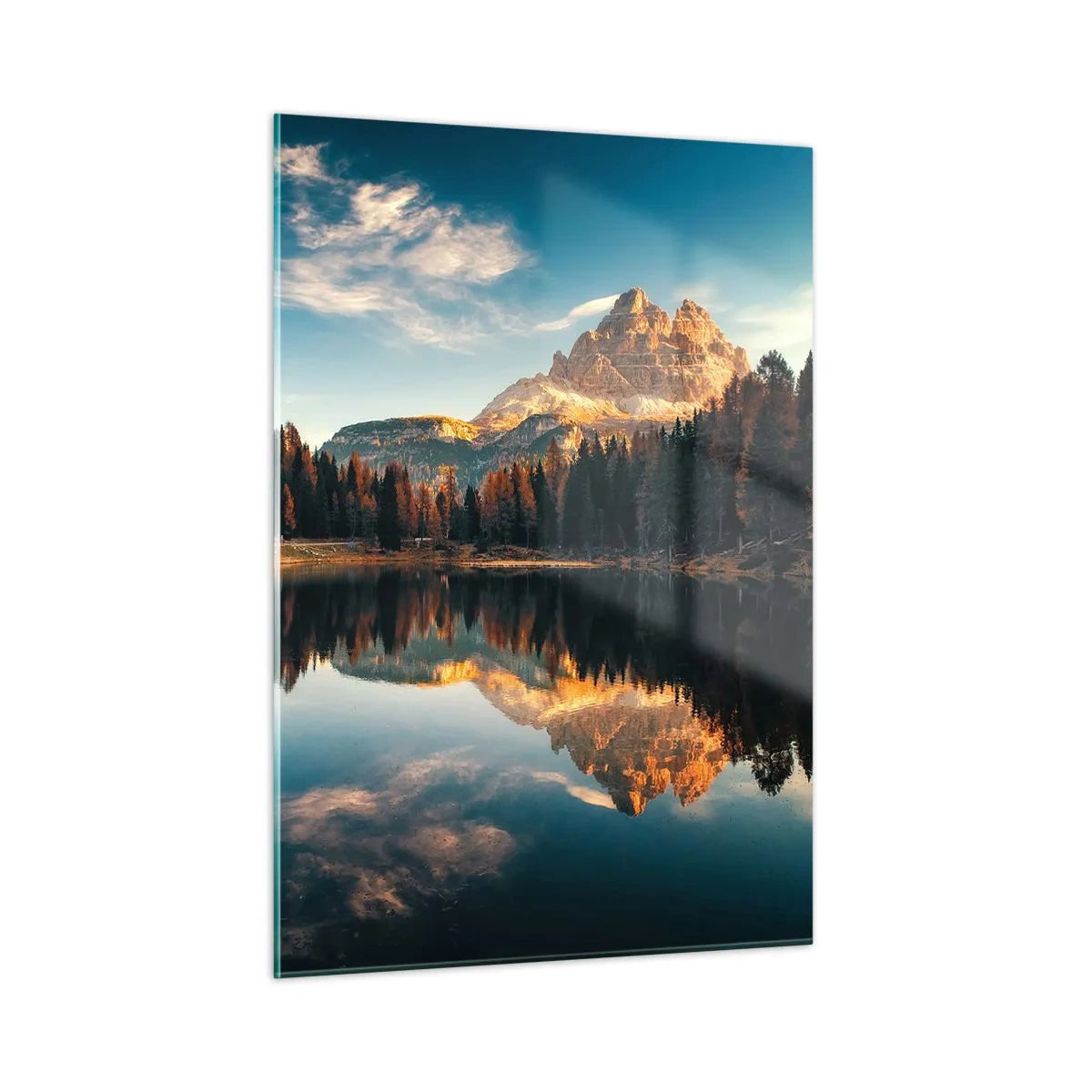 Impression sur verre - Image sur verre - Double paysage - 50x70cm - Double paysage - Décoration murale moderne pour le salon et la chambre ARTTOR