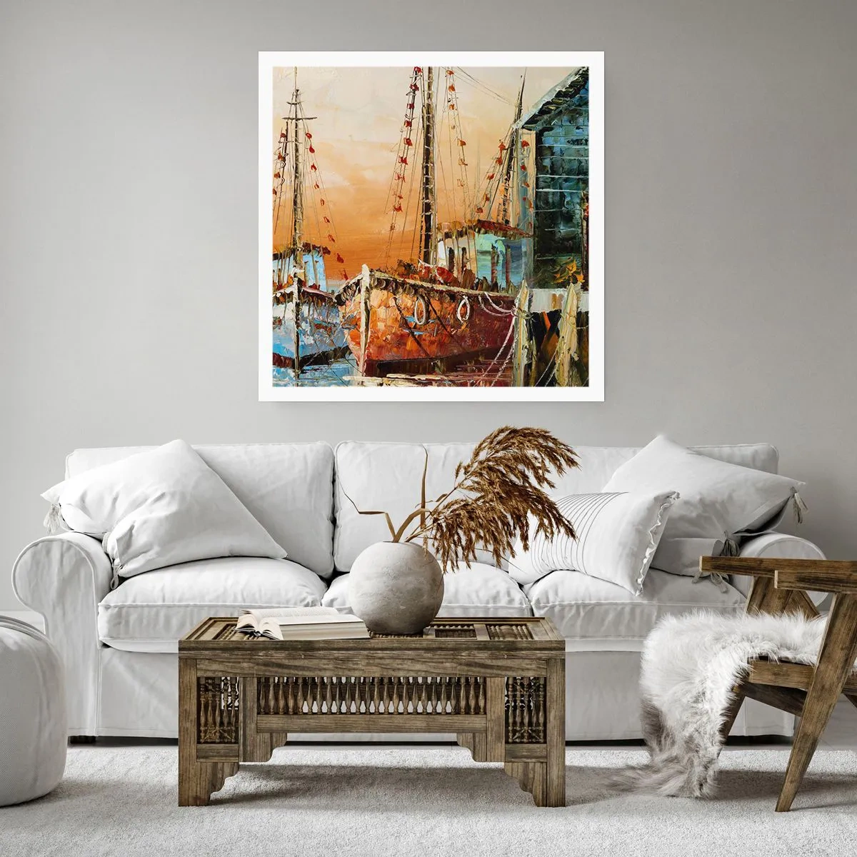 Affiche - Poster - Retour tranquille - 30x30 cm