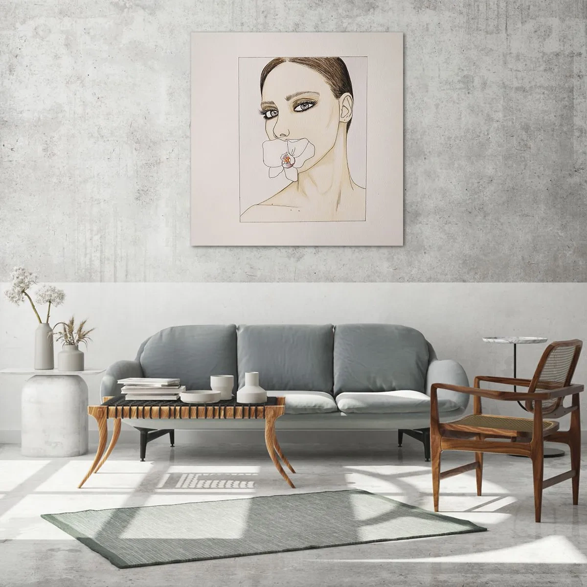 Impression sur verre - Image sur verre - Symbole de l'élégance et de la beauté - 40x40 cm