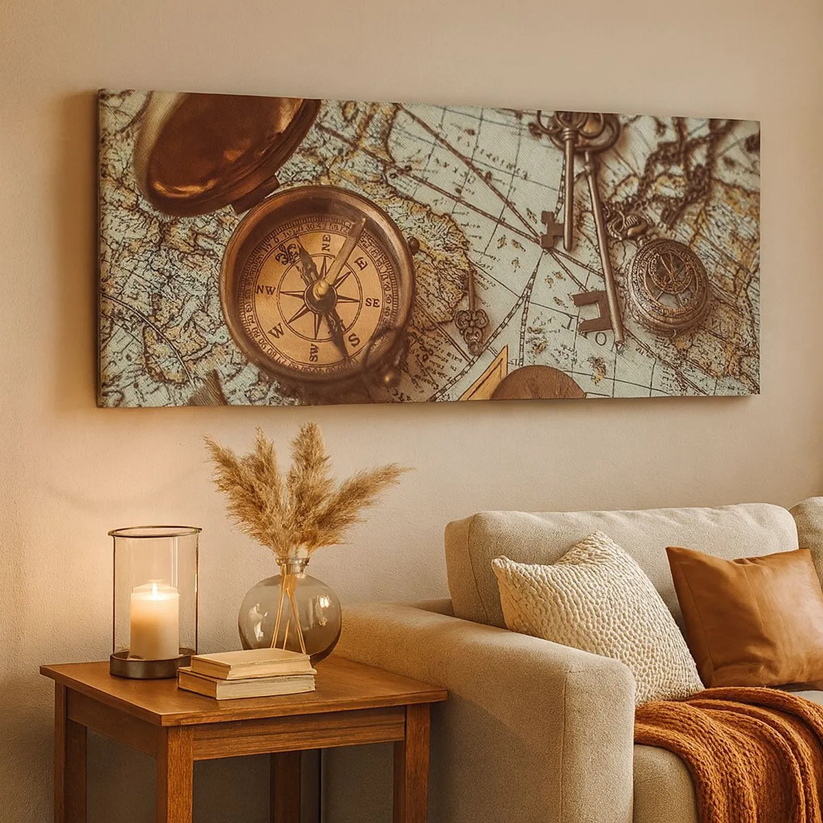 Impression sur toile - Image sur toile - Pour ceux qui recherche l'aventure - 100x40 cm