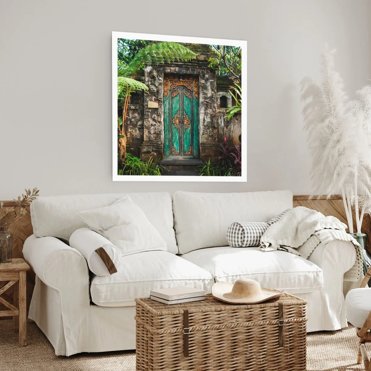 Affiche - Poster - Porte vers un monde exotique - 50x50 cm