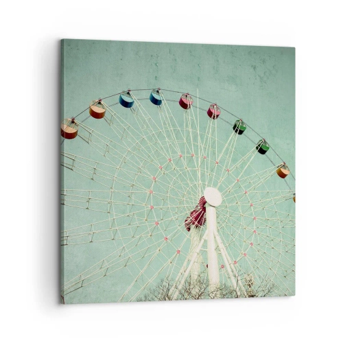 Impression sur toile - Image sur toile - Nous vous invitons à vous amuser - 60x60 cm