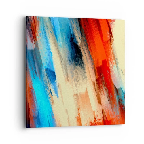 Impression sur toile - Image sur toile - Une cascade de couleurs - 40x40 cm