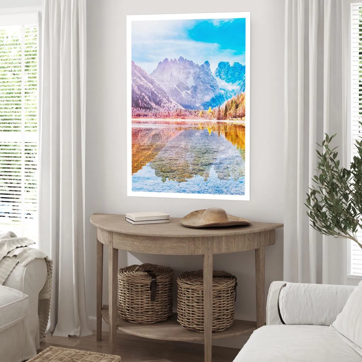 Affiche - Poster - C'est déjà le printemps à la montagne - 61x91 cm